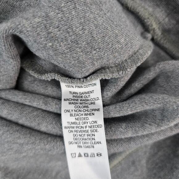 Vineyard Vines Men’s Small Gray Quarter Zip Pullover Sweatshirt Pima Cotton 6363 - Picture 8 of 9